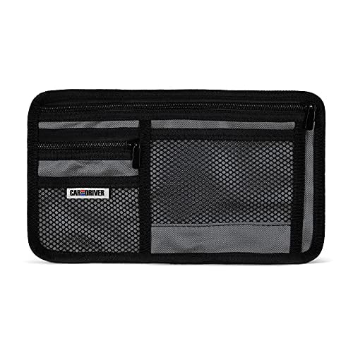 CAR Sun Visor Organizer All Vehicles Black Zippered Cel Phone Tablet Holder CAR Sun Visor Organizer All Vehicles Black Zippered Cel Phone Tablet Holder